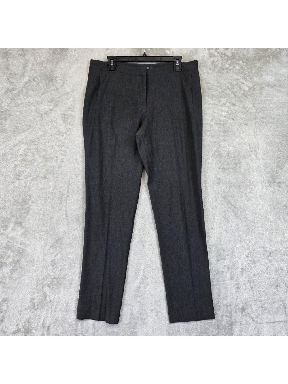 Ryan Roberts Dress Pants Womens 10 Gray Twill Slim Straight Leg Work Office